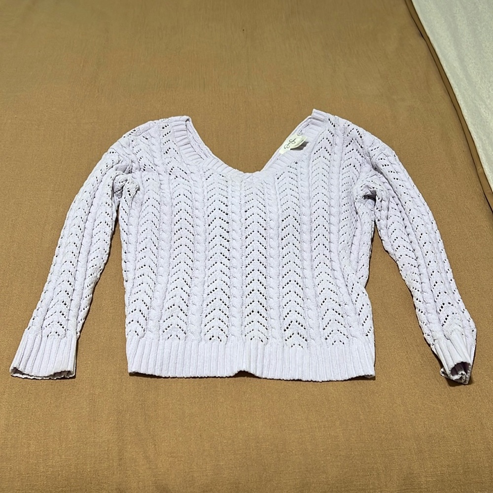 Small Long sleeve Jessica Simpson purple sweater